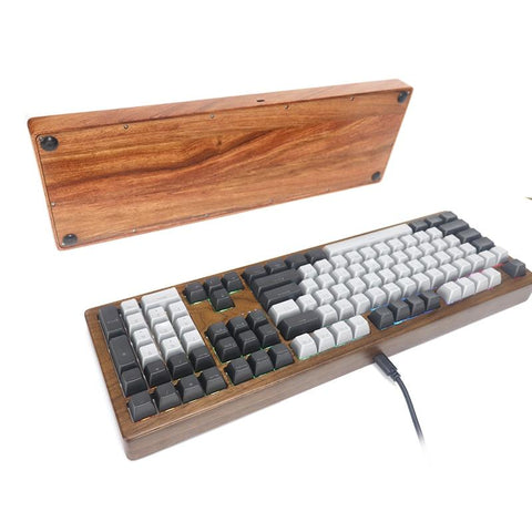 108 Keys Walnut Wood Mechanical Keyboard