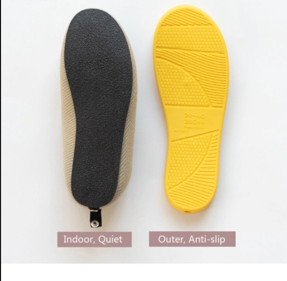 Detachable Sole Unisex Fit Slippers