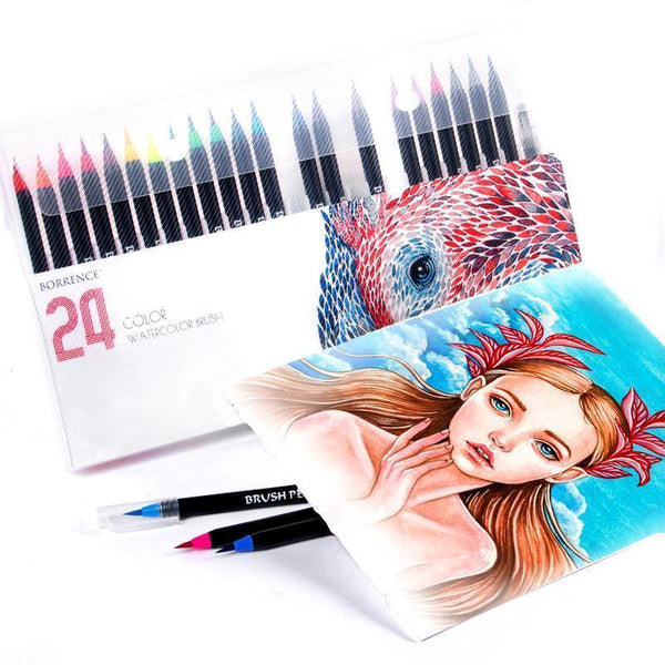 Watercolor Paintbrush Pens