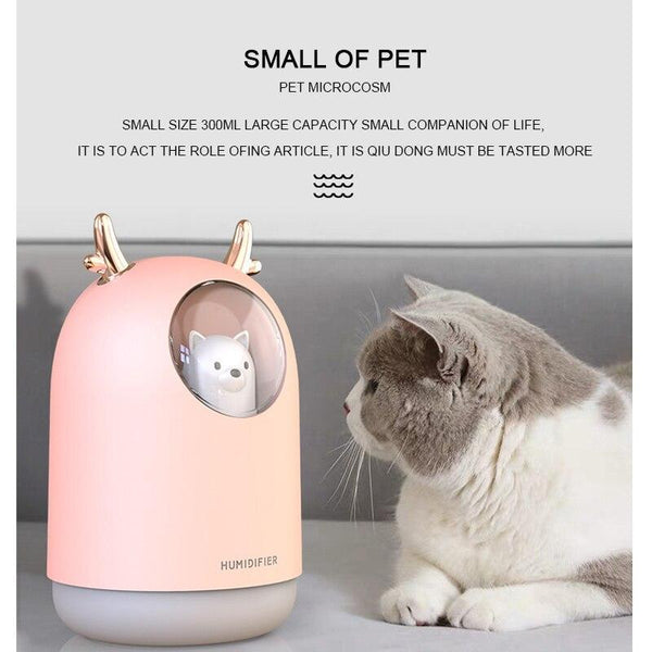 Cute Pet Cat Mini LED Humidifier