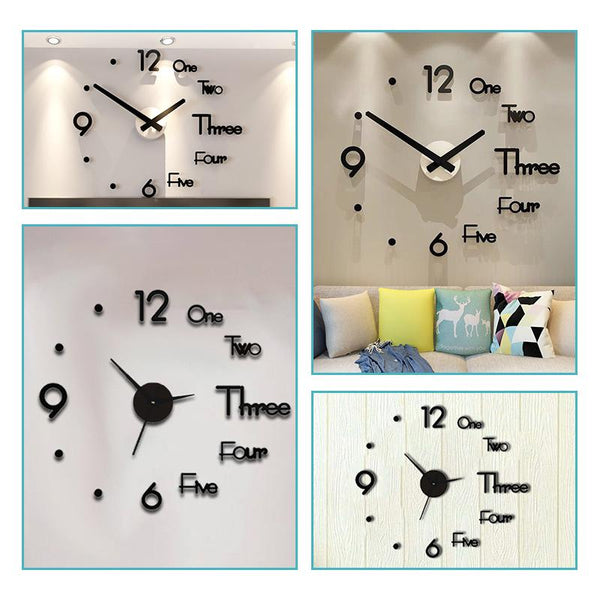 Modern Minimalist DIY Punch-free wall Clock