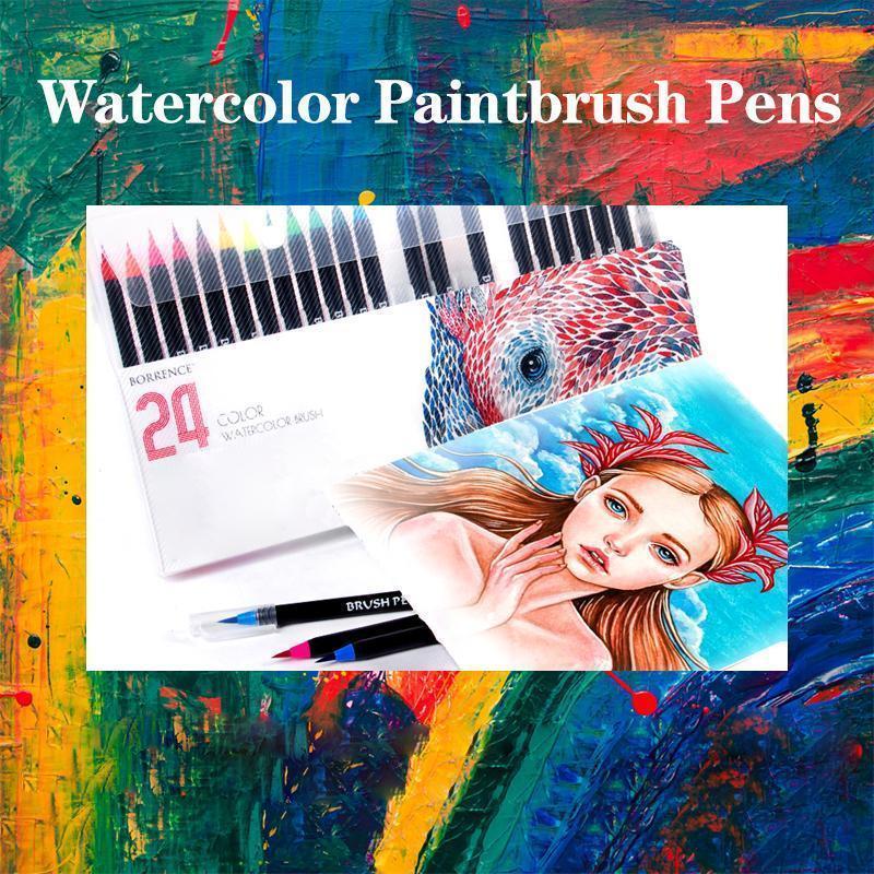 Watercolor Paintbrush Pens
