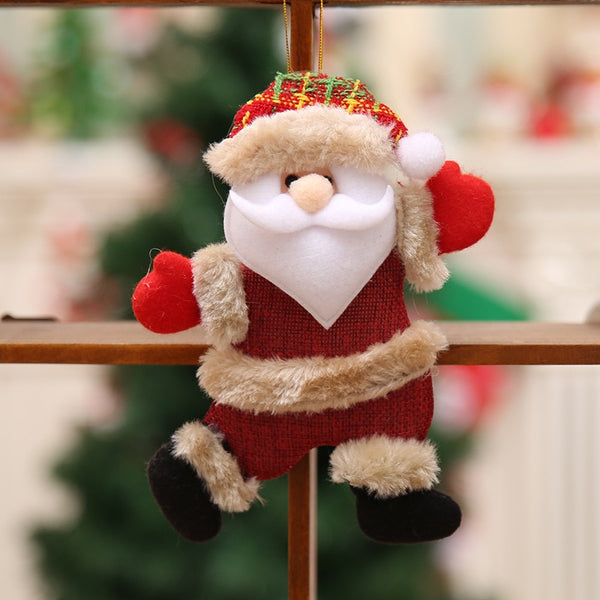 Claus Snowman Tree Pendant Doll Hang Decorations for Home Noel Natal