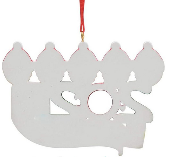 DIY Name Blessings Resin Snowman Christmas Tree Hanging Pendant