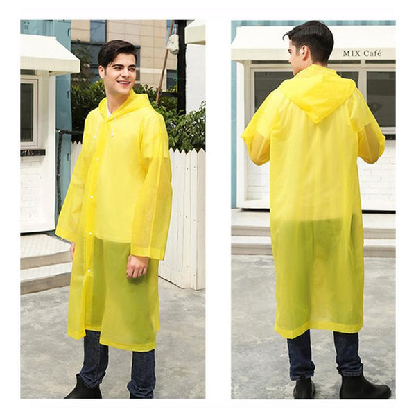 Reusable  Portable Frosted  Raincoat