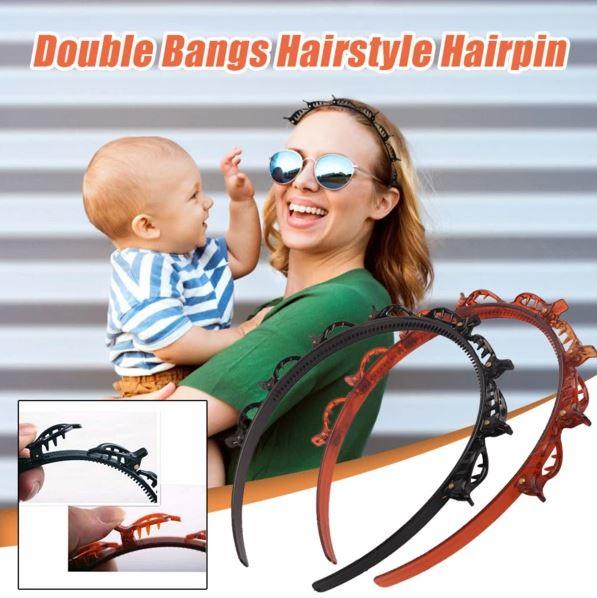 Double Bangs Hairstyle Hairpin