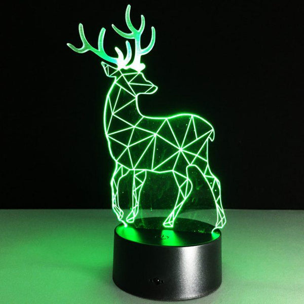 3D Christmas Deer Lights Table Lamp