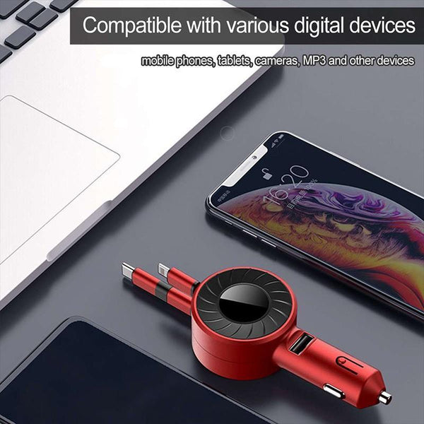3-IN-1 Retractable Phone Charging Cable