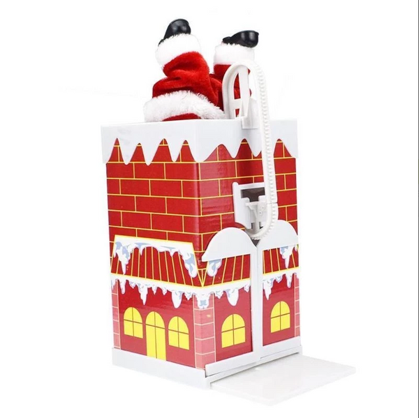 Lovely santa climbing chimney Enjoyable Gift Toy with Music