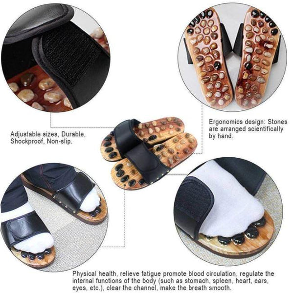 Pebble Stone Foot Massage Slippers
