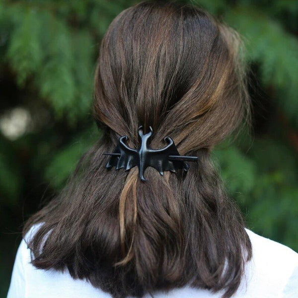 Adorably Gothic Raven Hair Pin