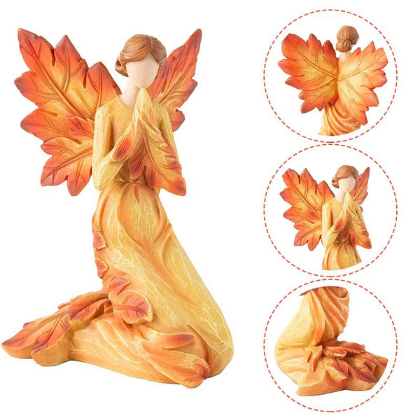Fall Angel with Leaf Wings