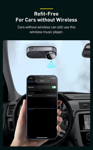 Solar Car Wireless Bluetooth Receiver 5.0