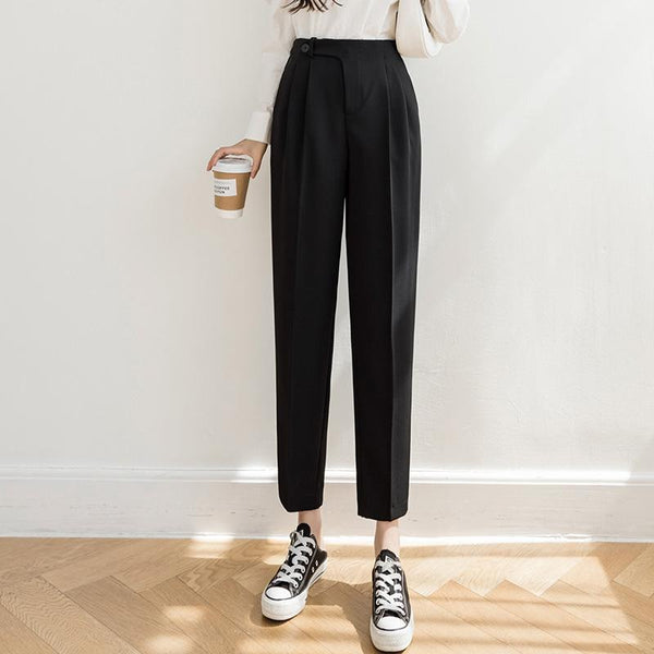 Women's Straight Casual Suit Trousers