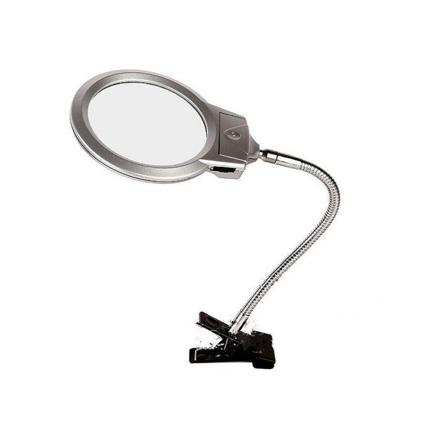 2 in 1 Hands Free Magnifying Glass with Clamp