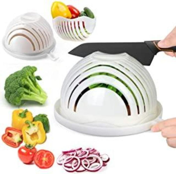 Fruit Vegetable Salad Chopper Bowl & Slicer