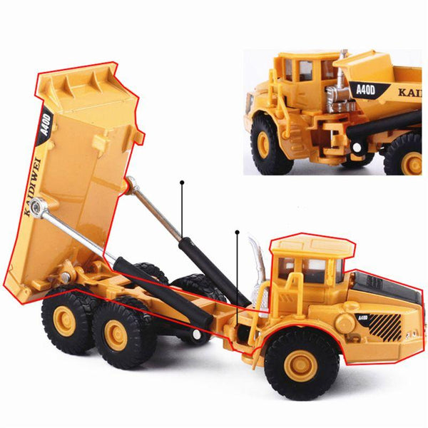 1:87 Scale Model Dump Truck Toy