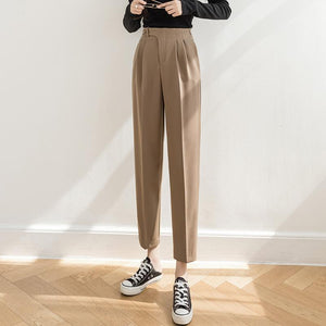 Women's Straight Casual Suit Trousers