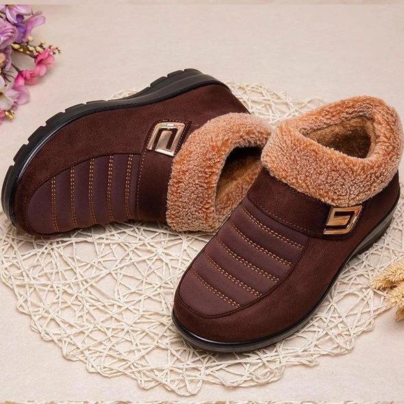 Plush padded non-slip thermal short boots，boots for women