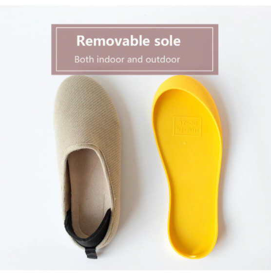 Detachable Sole Unisex Fit Slippers