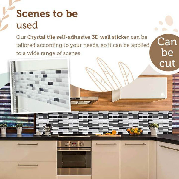 3D Crystal Tile Wall Sticker