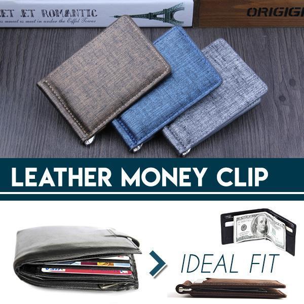 Leather Money Clip