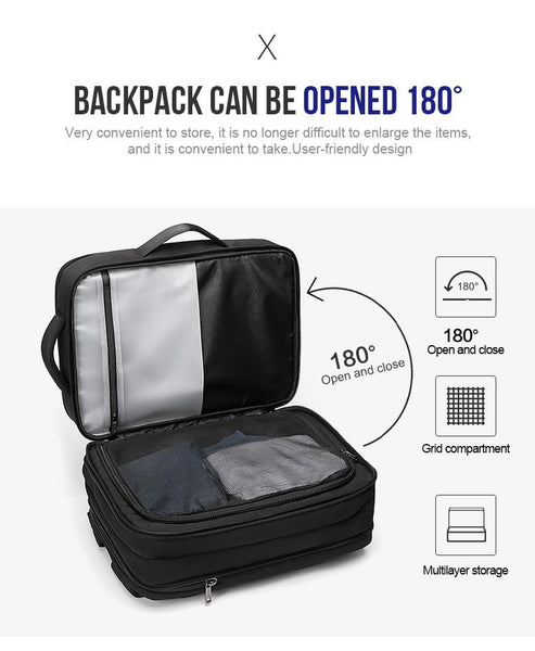 Multi-layer High Capacity Travel Backpack