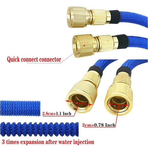 Electroplated Water Gun Set With Telescopic Hose