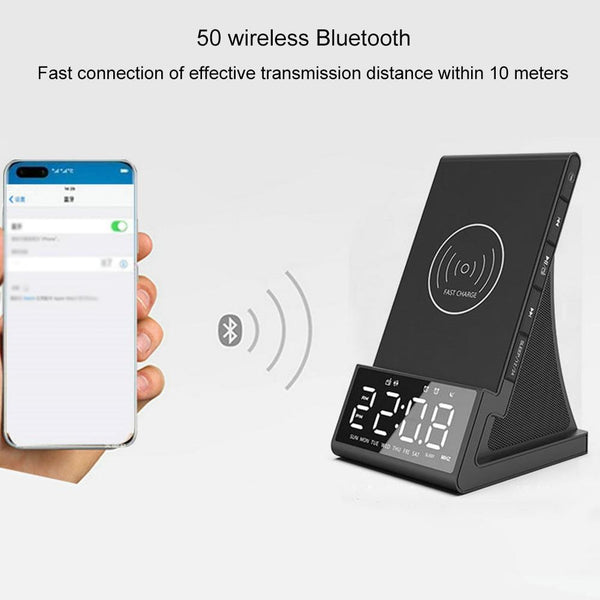 Bluetooth Speaker Wireless Charging Phone Holder