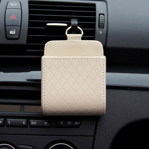 Car Vent Leather Pocket