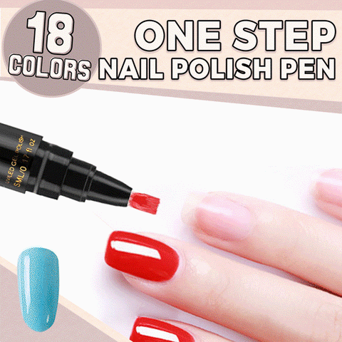 18 Colors One Step Nail Polish Pen