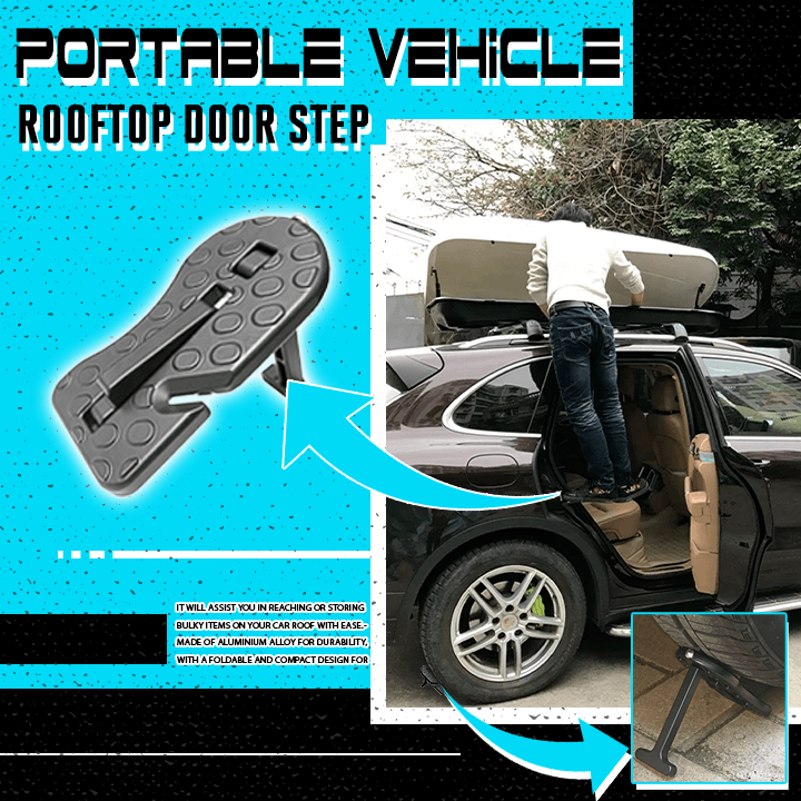 Portable Vehicle Rooftop Door Step
