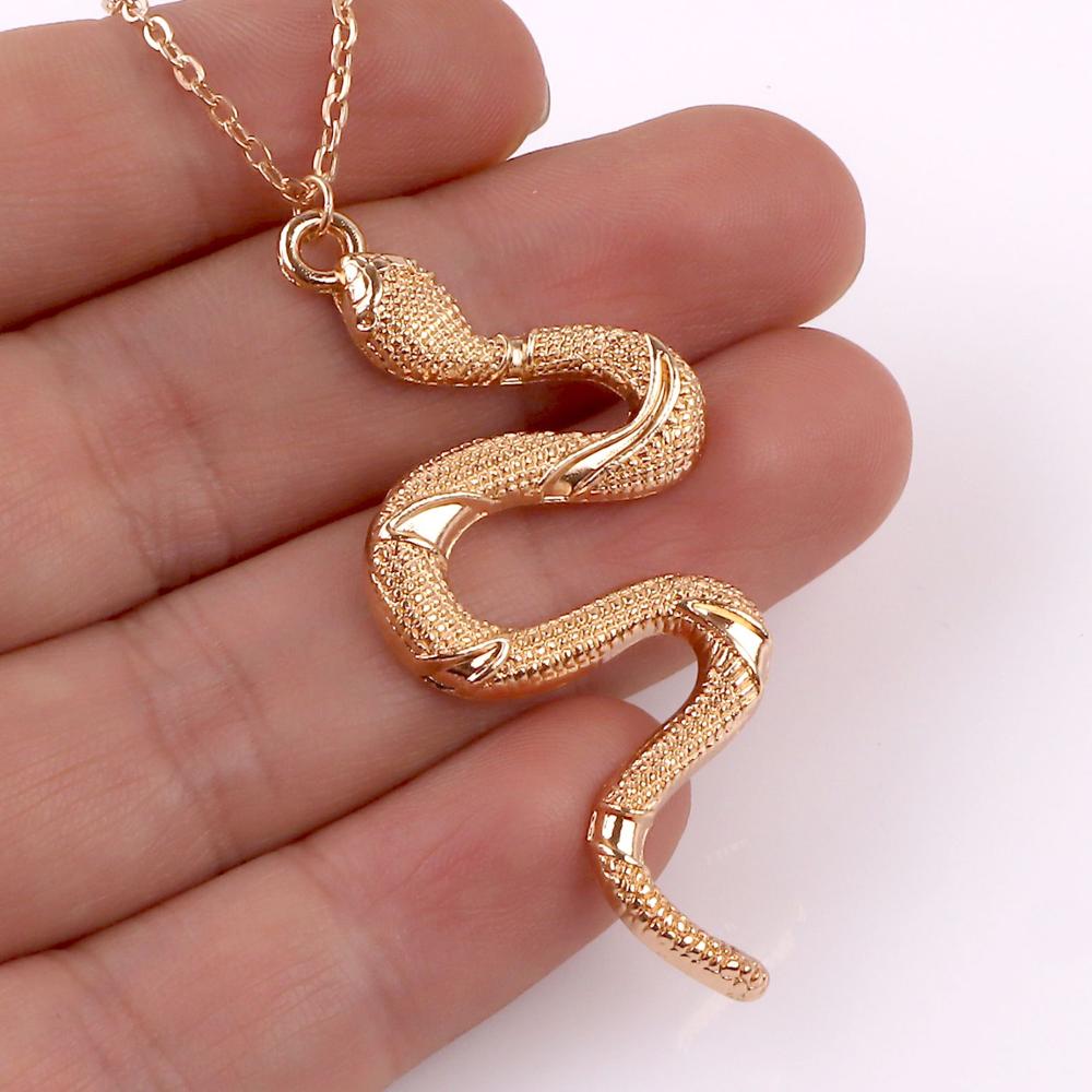 Snake Necklace New Animal Snake Dangle Women Pendant Necklace