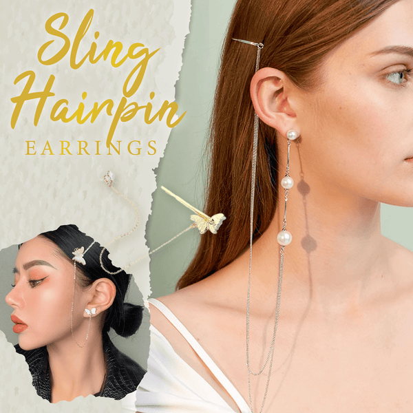 Sling Hairpin Earrings