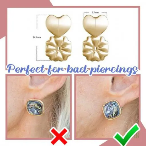 18K Gold Hypoallergenic Support Earring Backs