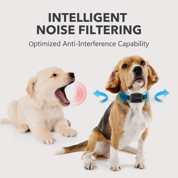 Dog Bark Collar with Beep Vibration and Auto 7 Levels Shock Modes, LED Indicator, Safe and Humane