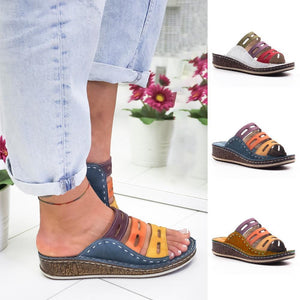 Modern Stitching Slippers Multi-color