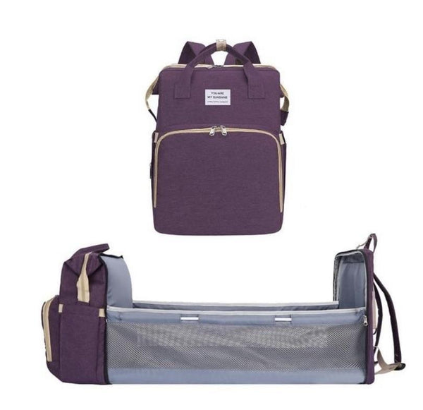Multi-function Diaper Backpack Foldable Stroller