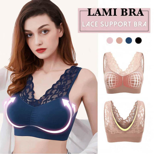 Women's Sexy Comfortable Breathable Bra Smooth Lace Pull B Converged and  Adjustable Bra Super Push up Bra Soft Bra Beige at  Women's Clothing  store