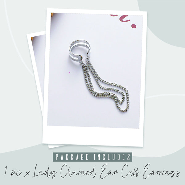 Lady Chained Ear Cuff Earrings