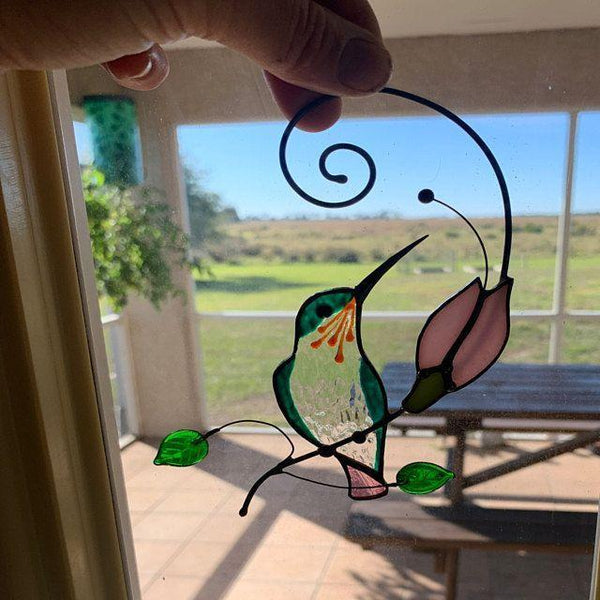 Birds Stained Glass Window Hangings -Mothers Day Gift