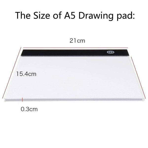 LED A3 A4 A5 USB Digital Tablet - Art Portable Graphics Tablet