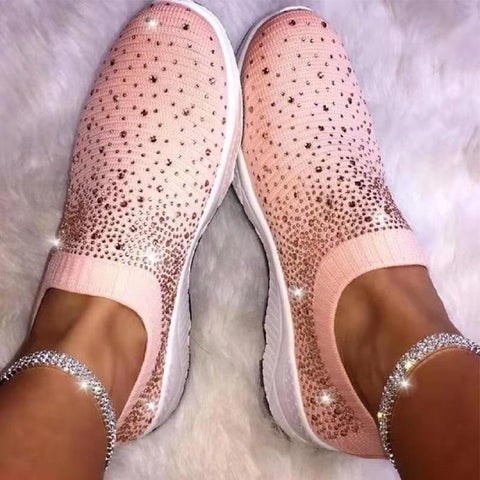 Crystal Bling Fashion Breathable Ladies Orthopedic Bunion Corrector Sneakers