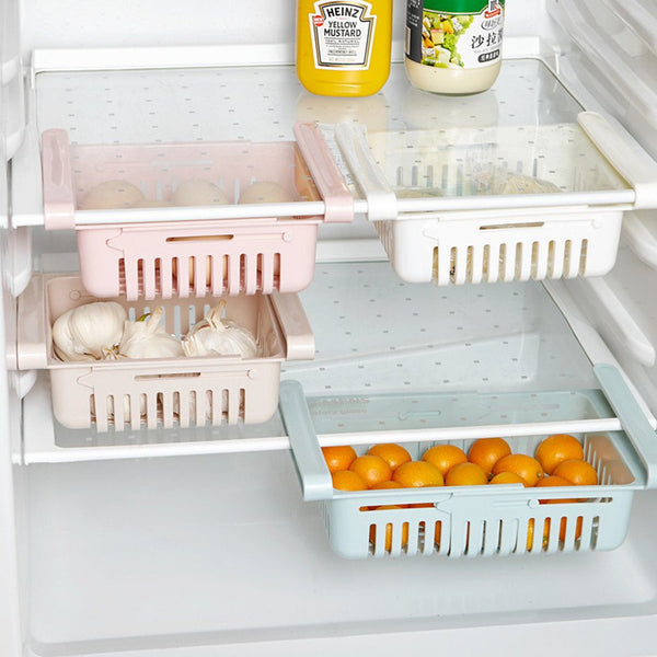 Refrigerator Partition Kitchen Storage Rack