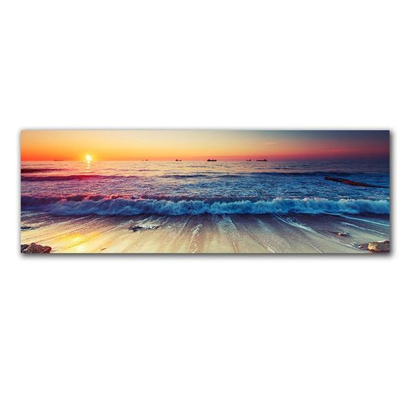 Sunset Beach Canvas Painting