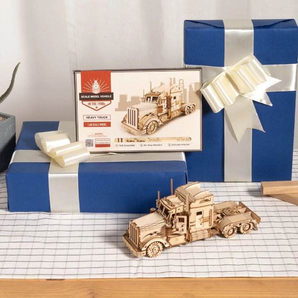 Movable 3D Wooden Truck Puzzle