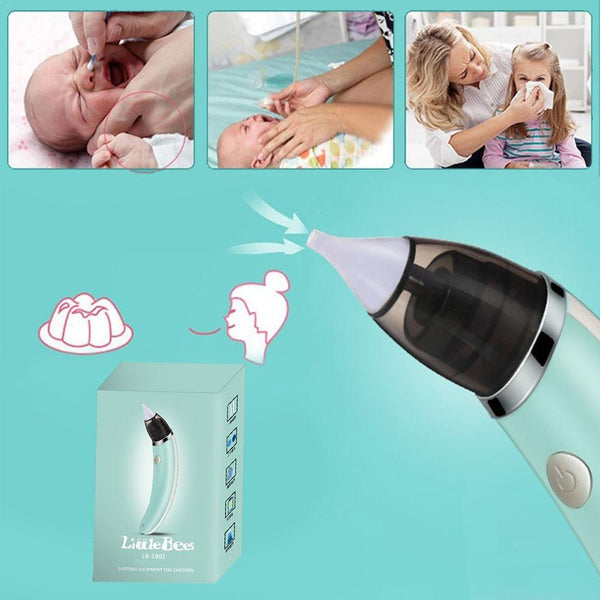 Baby Nasal Aspirator - Electric Safe Hygienic Nose Cleaner