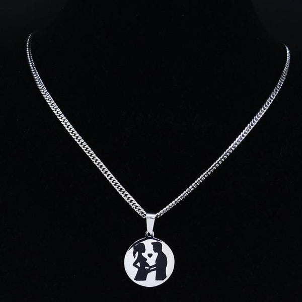 Mom and Baby Stainless Steel Necklace for Women