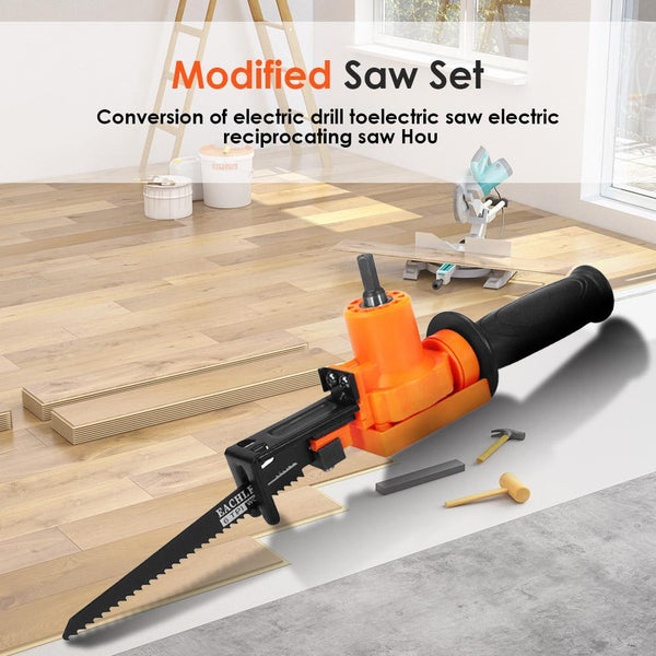 6-Piece Electric Drill Reciprocating Saw Set