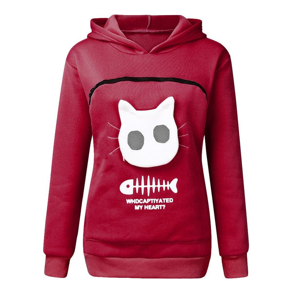 Creative Cat Lovers Hoodie Kangaroo Sweatshirt